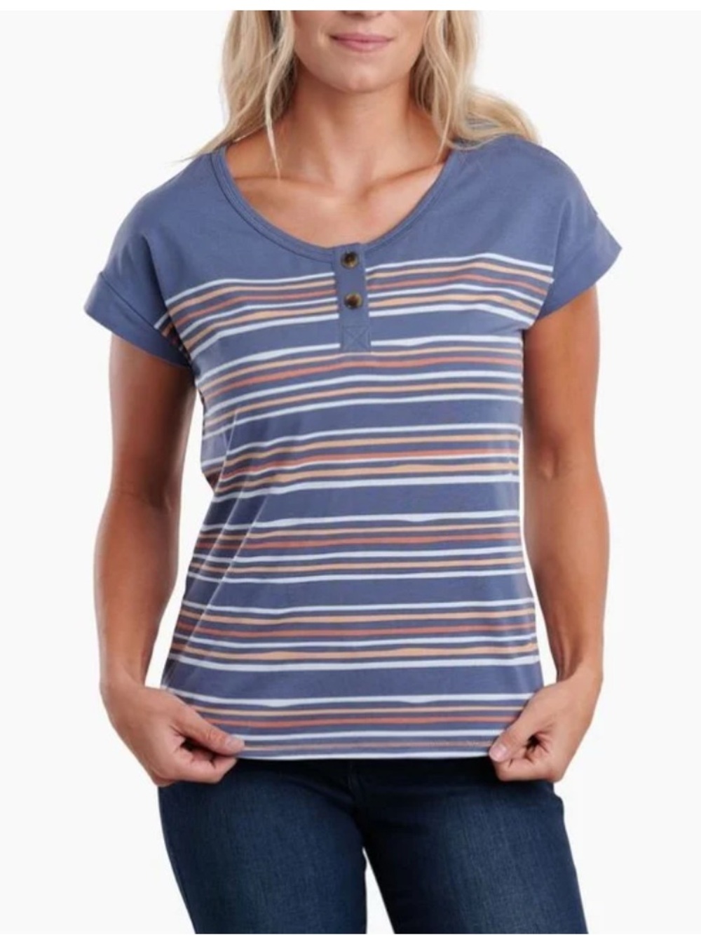 KÜHL WOMENS SOLSTICE SHORT SLEEVE TOP - M